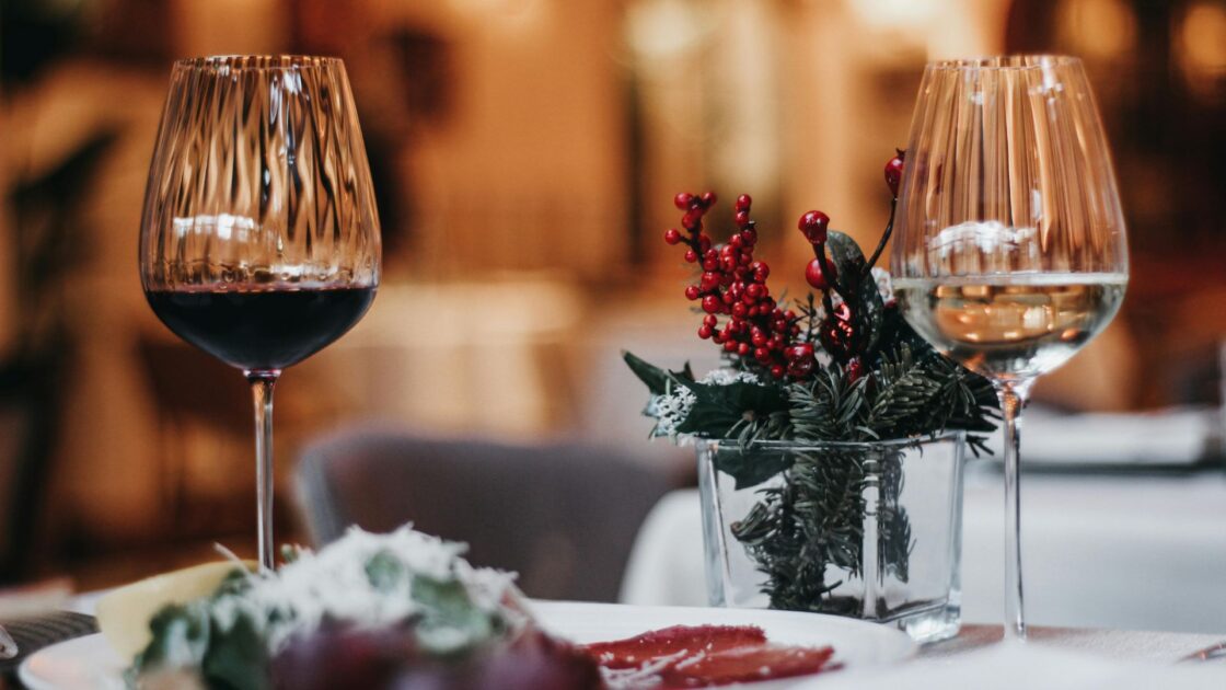 Festive dinner stock